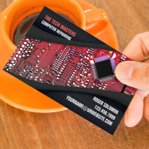 IT Support Services Business Card Template