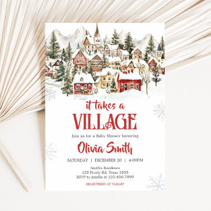 It Take a Village Baby Shower Invitation