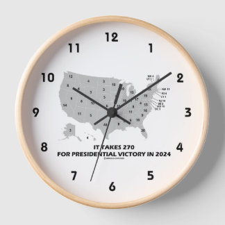It Takes 270 For Presidential Victory In 2024 Map Clock