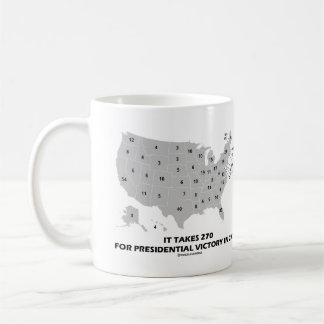 It Takes 270 For Presidential Victory In 2024 Map Coffee Mug
