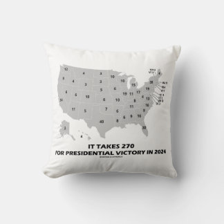 It Takes 270 For Presidential Victory In 2024 Map Cushion