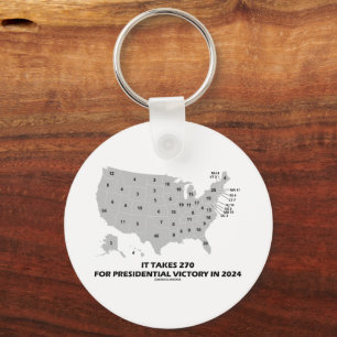 It Takes 270 For Presidential Victory In 2024 Map Key Ring