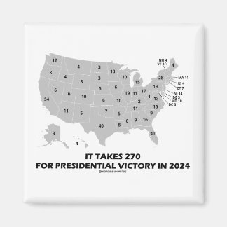 It Takes 270 For Presidential Victory In 2024 Map Magnet