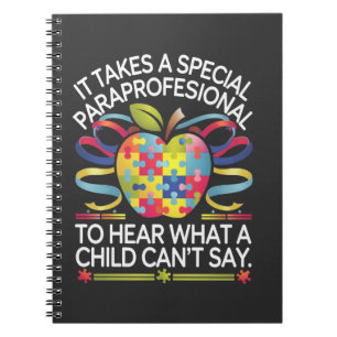 It Takes a Special Paraprofessional Autism  Notebook