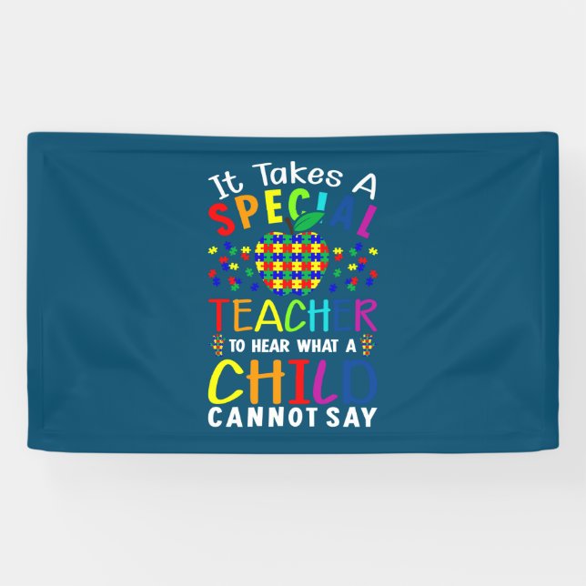 It Takes A Special Teacher Banner (Horizontal)