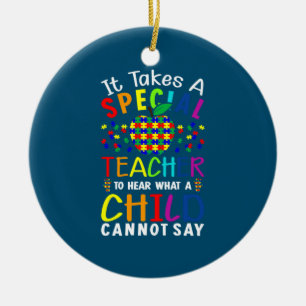 It Takes A Special Teacher Ceramic Tree Decoration