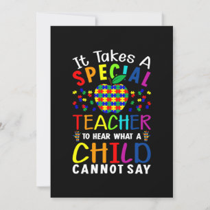 It Takes A Special Teacher Invitation