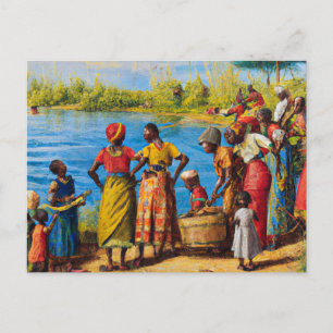 It Takes a Village AFRICAN Heritage Postcard