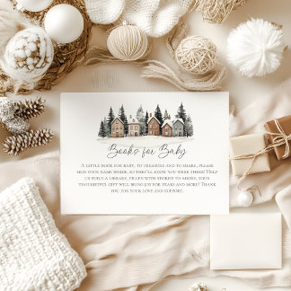 It takes a village Baby Shower Books for Baby Enclosure Card