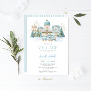 It Takes A Village Baby Shower Boy Invitation