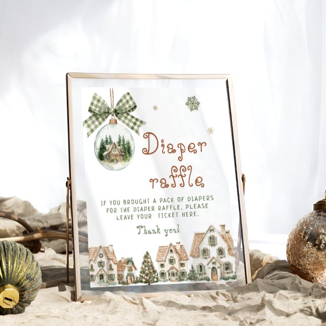 It Takes a Village Baby Shower Diaper Raffle Poster (Creator Uploaded)