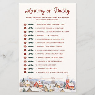 It takes a Village Baby Shower Guess Who Game