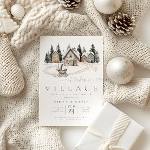 It takes a Village Baby Shower Invitation