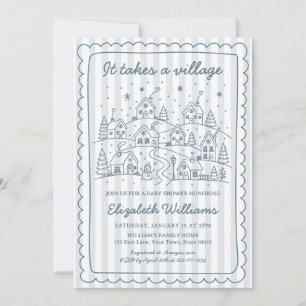 It Takes a Village Baby Shower Invitation