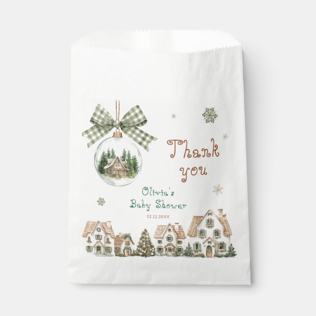 It Takes a Village Baby Shower Thank You Favour Bags (Front)