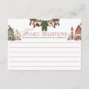It Takes a Village Christmas Baby Shower Enclosure Card