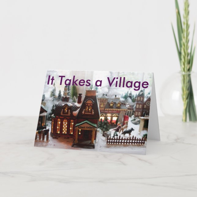 It Takes a Village Christmas Card (Front)