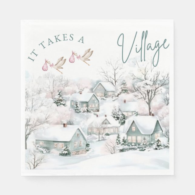 it takes a village napkins (Front)