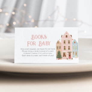 It takes a Village Pink Houses Books for baby Enclosure Card