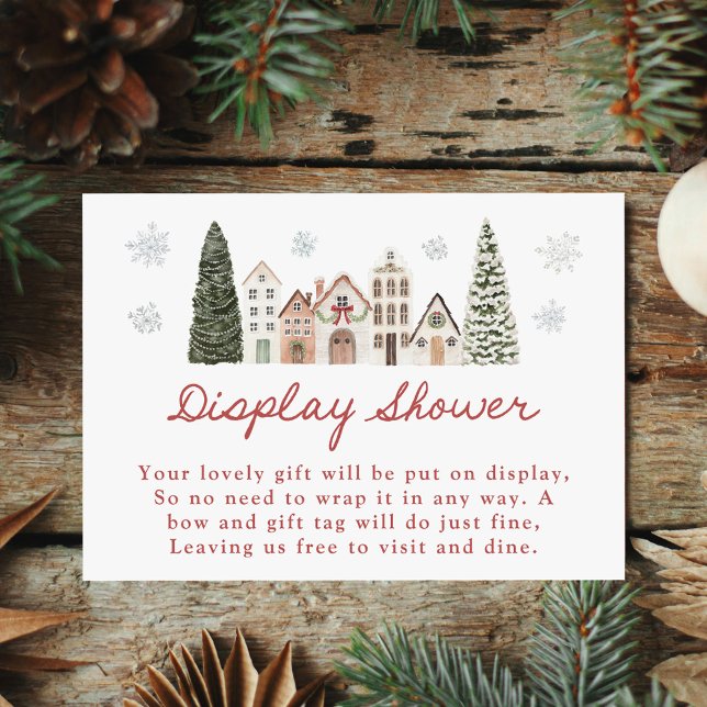 It Takes a Village Snowflake Display Shower Enclosure Card (Creator Uploaded)