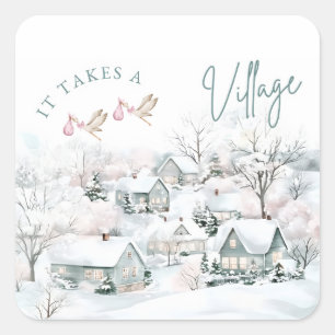 it takes a village stickers