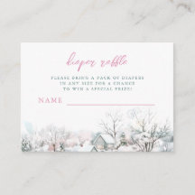 It Takes a Village Stork Baby Shower Diaper Raffle