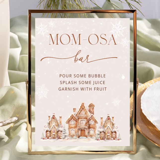 It Takes a Village Winter Baby Shower Mum-osa Bar Poster (Creator Uploaded)