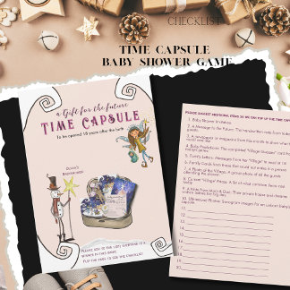 It Takes a Village Winter Baby Shower Time Capsule Invitation