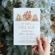 It Takes a Village Winter Boy Baby Shower