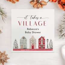 It Takes a Village Winter Christmas Baby Shower
