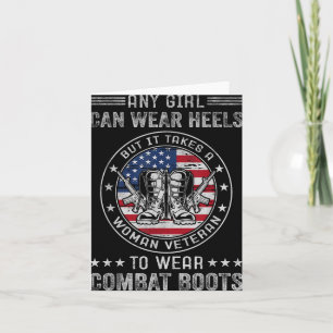 It Takes A Woman Veteran To Wear Combat Boots Fema Card