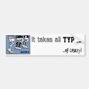 it takes all types bumper sticker