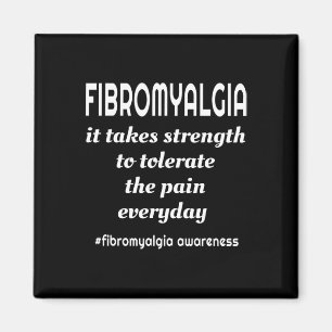 It Takes Strength Purple Fibro Awareness Magnet