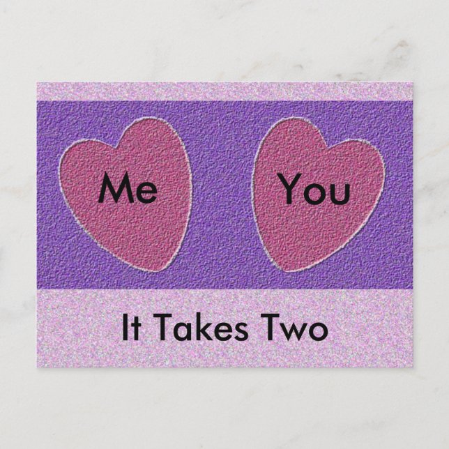 It Takes Two Postcard (Front)
