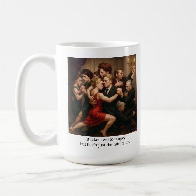 It takes two to tango coffee mug (Left)