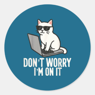 It Tech Humor Workplace Meme Help Desk Specialists Classic Round Sticker