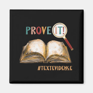 It Text Evidence Funny Test Day Gifts For Teachers Magnet