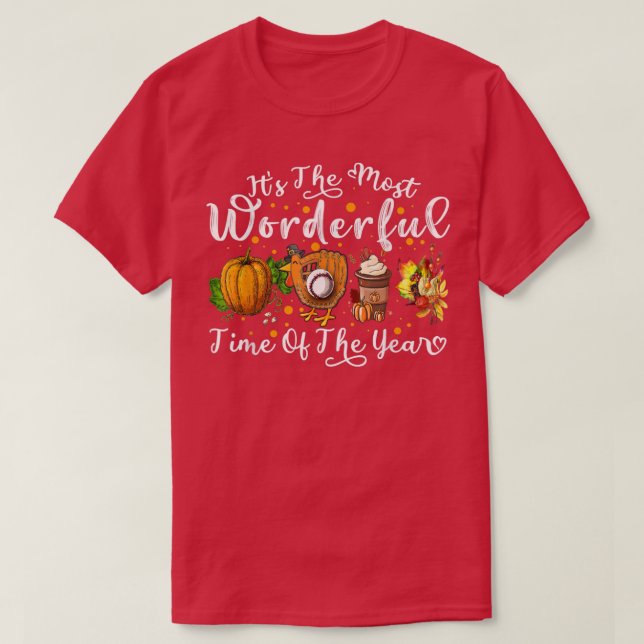 It The Most Wonderful Time Of The Year Baseball Au T-Shirt (Design Front)