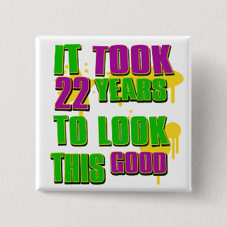 It took 22 years to look this good 15 cm square badge