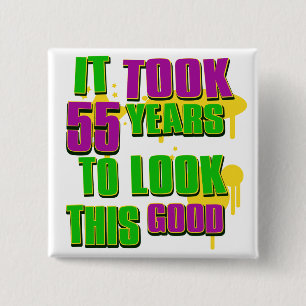 It took 55 years to look this good 15 cm square badge
