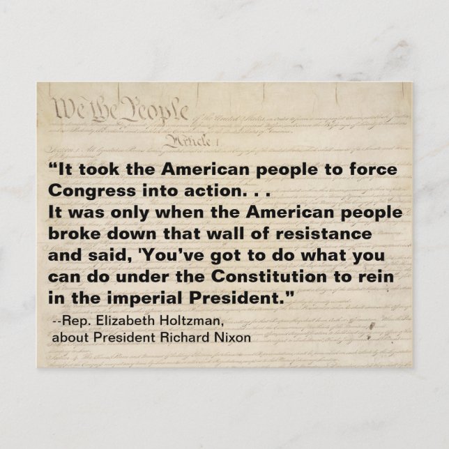 It took the American People for Congress to Resist Postcard (Front)