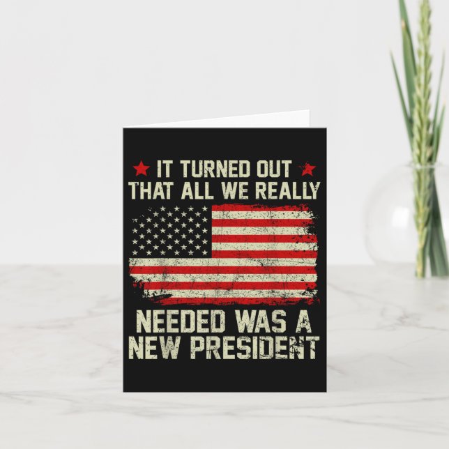 It Turned Out That All We Really Needed Was A New Card (Front)