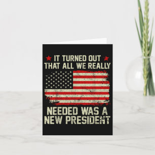 It Turned Out That All We Really Needed Was A New Card