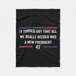 It Turned Out That All We Really Needed Was A New Fleece Blanket