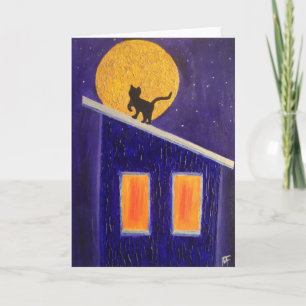 It was A Moonli Night - Greeting Card