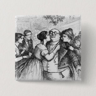 It was a pleasant thing to see Mr. Pickwick 15 Cm Square Badge