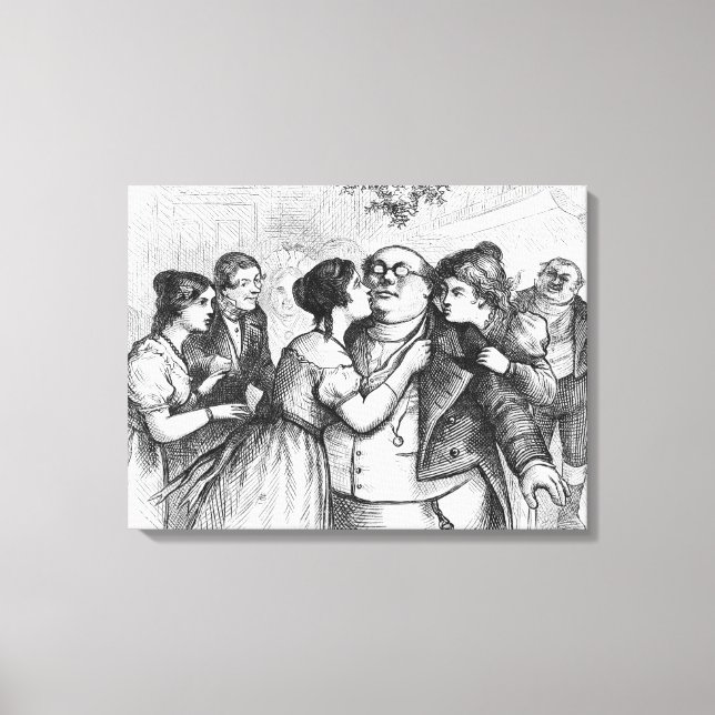 It was a pleasant thing to see Mr. Pickwick Canvas Print (Front)