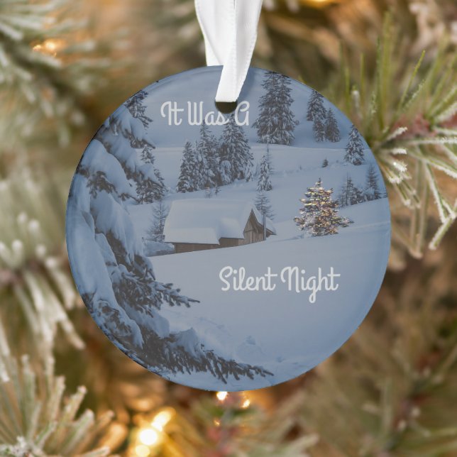 It Was A Silent Night Ornament (Tree)