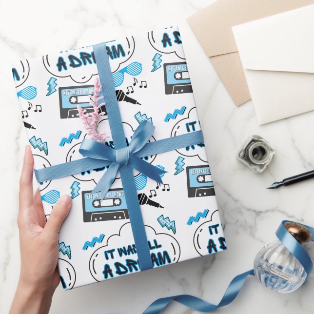 It was all a Dream Hip Hop Birthday or Baby Shower Wrapping Paper (Gifting)