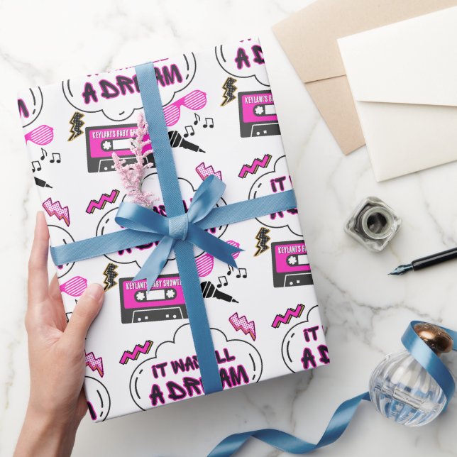 It was all a Dream Hip Hop Birthday or Baby Shower Wrapping Paper (Gifting)